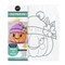 "Floral Jack-O-Lantern Pumpkin" DIY Canvas Art Kit, Adult Beginner, Acrylic Paint Size 11x14 inch